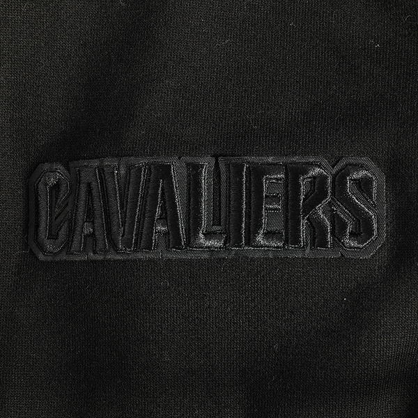 Pro Standard CAVALIERS NEUTRAL DROP SHOULDER FLC PO HOODIE - Men's - Black - Image 7