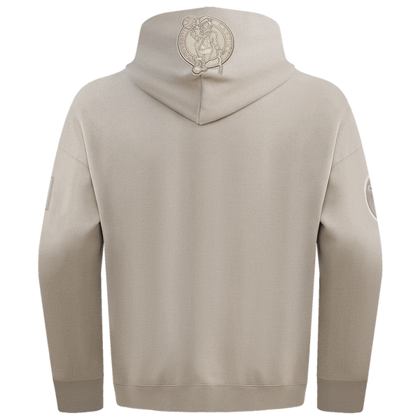 Pro Standard CELTICS NEUTRAL DROP SHOULDER FLC PO HOODIE - Men's - Taupe - Image 2