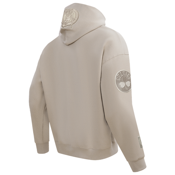 Pro Standard CELTICS NEUTRAL DROP SHOULDER FLC PO HOODIE - Men's - Taupe - Image 4