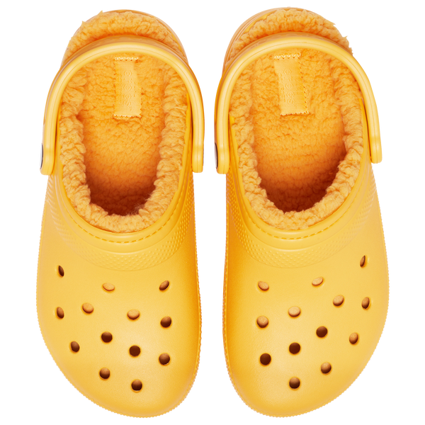 Crocs Classic Lined Clogs - Men's - Sherbert Orange/Sherbert Orange - Image 4