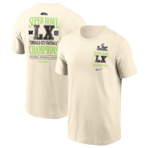 Nike Seahawks Superbowl Short Sleeve T-Shirt - Men's - Tan