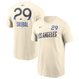 Nike MLB Los Angeles Dodgers Name and Number SS T - Men's - Natural