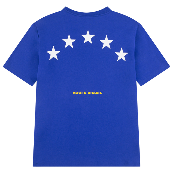 Jordan Brasil Kids T-Shirt - Boys' Grade School - Blue/White - Image 2