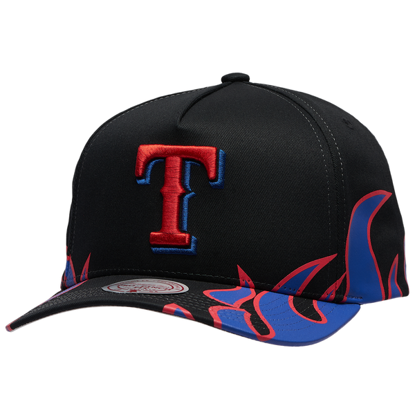 Mitchell & Ness Rangers Hot Head Pro Pinch Cap - Adult - Black/Multi