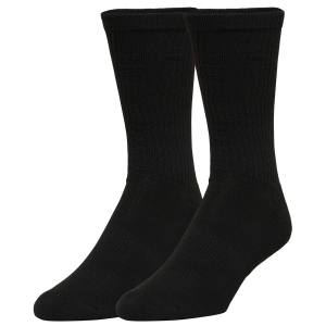 CSG 6 Pack Crew XL Socks - Adult - Black