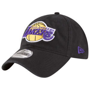 New Era Lakers Core Classic 2.0 9TWENTY Adjustable Hat - Men's - Black/Black