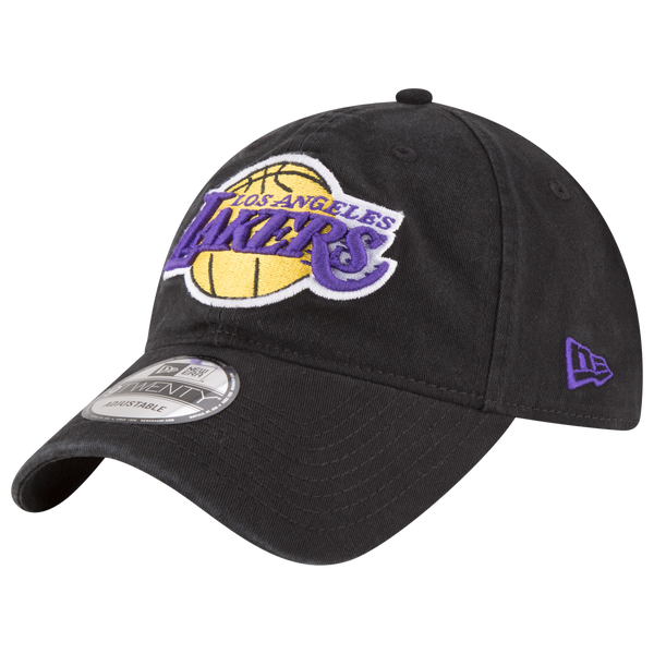 New Era Lakers Core Classic 2.0 9TWENTY Adjustable Hat - Men's - Black/Black