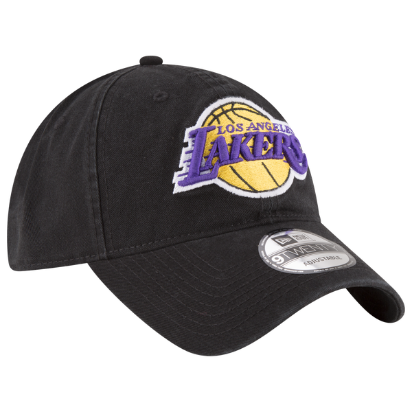 New Era Lakers Core Classic 2.0 9TWENTY Adjustable Hat - Men's - Black/Black - Image 4