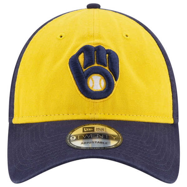 New Era Brewers 2020 Game Cap - Men's - Navy/Yellow - Image 2