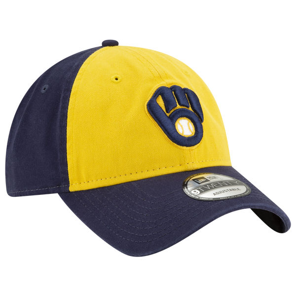 New Era Brewers 2020 Game Cap - Men's - Navy/Yellow - Image 3