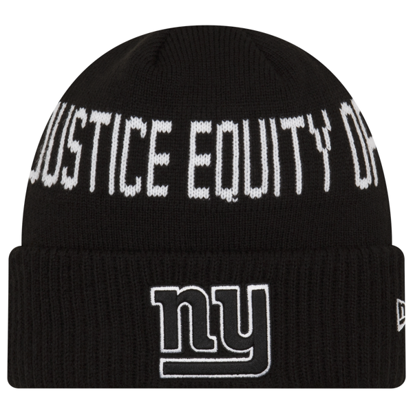 New Era Giants Social Justice Knit Cap - Men's - Black/White