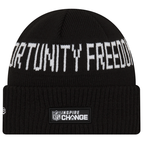 New Era Giants Social Justice Knit Cap - Men's - Black/White - Image 2