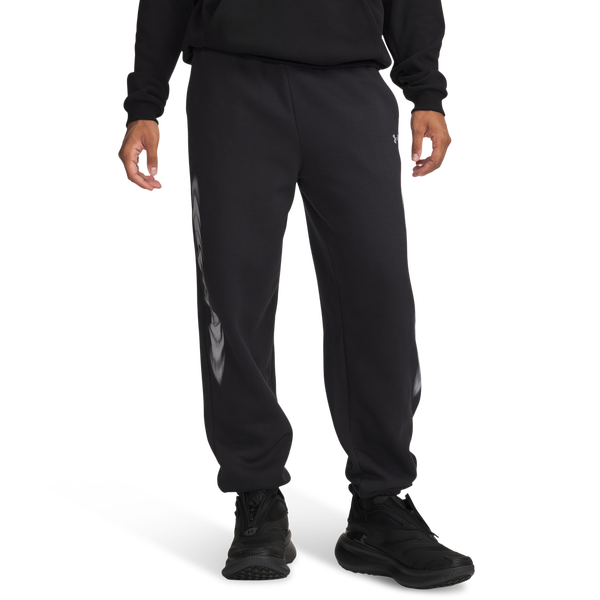 Under Armour Icon Fleece Graphic Joggers - Men's - Black/Black
