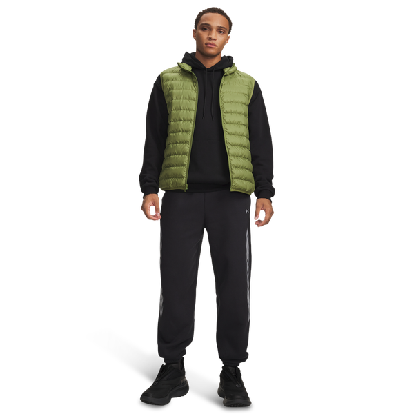 Under Armour Icon Fleece Graphic Joggers - Men's - Black/Black - Image 4