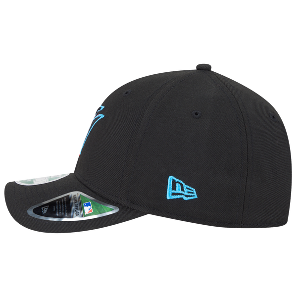 New Era Marlins Player Replica 9FORTY Cap - Men's - Black/Multi - Image 4