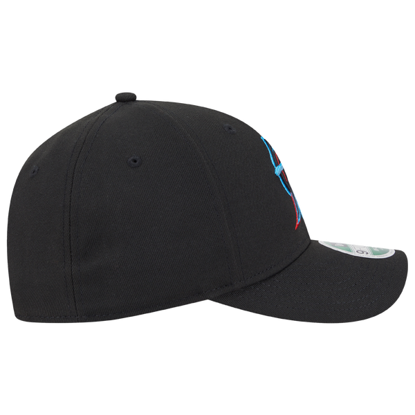 New Era Marlins Player Replica 9FORTY Cap - Men's - Black/Multi - Image 5