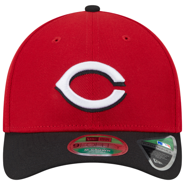 New Era Reds Player Replica 9FORTY Cap - Men's - Red/Black - Image 2