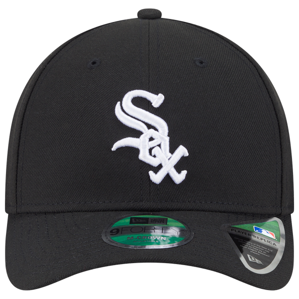 New Era White Sox Player Replica 9FORTY Cap - Men's - Black/White - Image 2