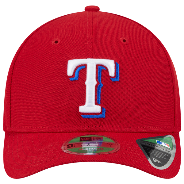 New Era Rangers Player Replica 9FORTY Cap - Men's - White/Red - Image 2