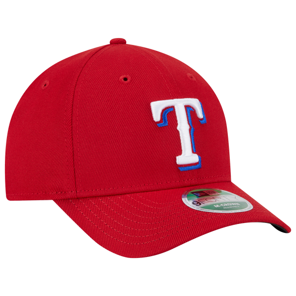 New Era Rangers Player Replica 9FORTY Cap - Men's - White/Red - Image 3