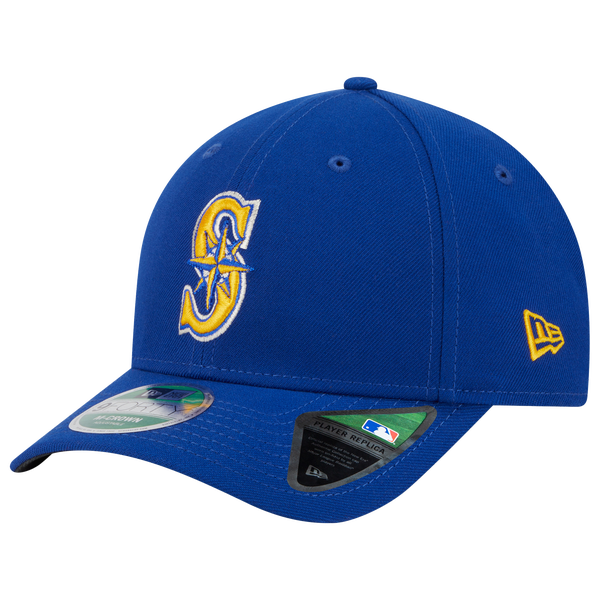 New Era Mariners Cooperstown Player Replica 9FORTY Cap - Men's - Blue/Yellow