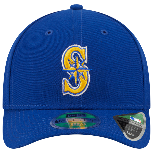 New Era Mariners Cooperstown Player Replica 9FORTY Cap - Men's - Blue/Yellow - Image 2