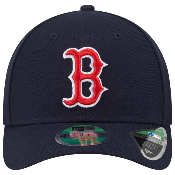 New Era Red Sox Player Replica 9FORTY Cap - Men's - Navy/Red - Image 2