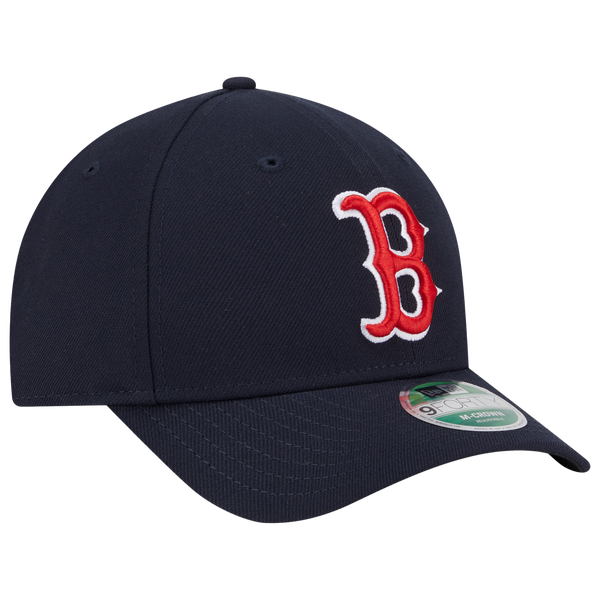 New Era Red Sox Player Replica 9FORTY Cap - Men's - Navy/Red - Image 3