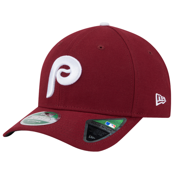 New Era Phillies Cooperstown Player Replica 9FORTY Cap - Men's - Maroon/White