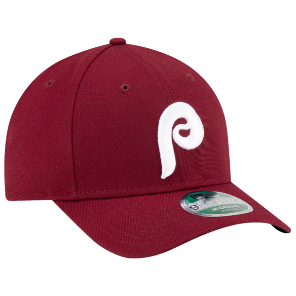 New Era Phillies Cooperstown Player Replica 9FORTY Cap - Men's - Maroon/White - Image 3