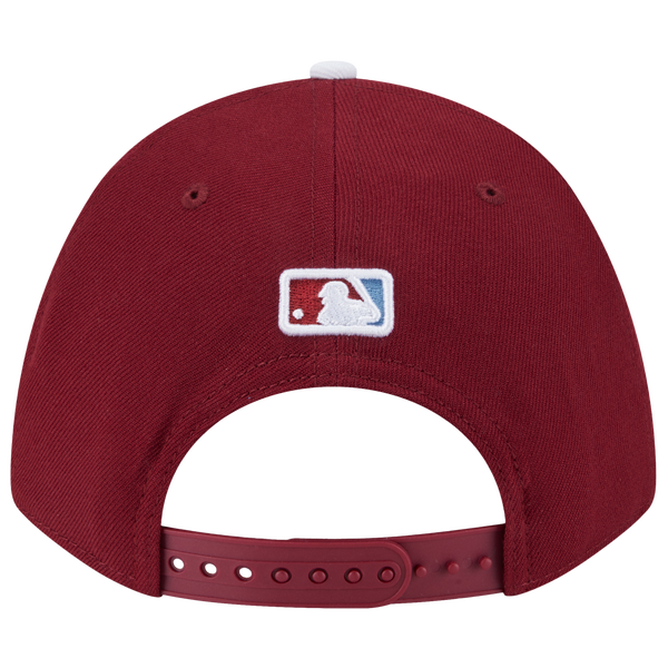 New Era Phillies Cooperstown Player Replica 9FORTY Cap - Men's - Maroon/White - Image 6