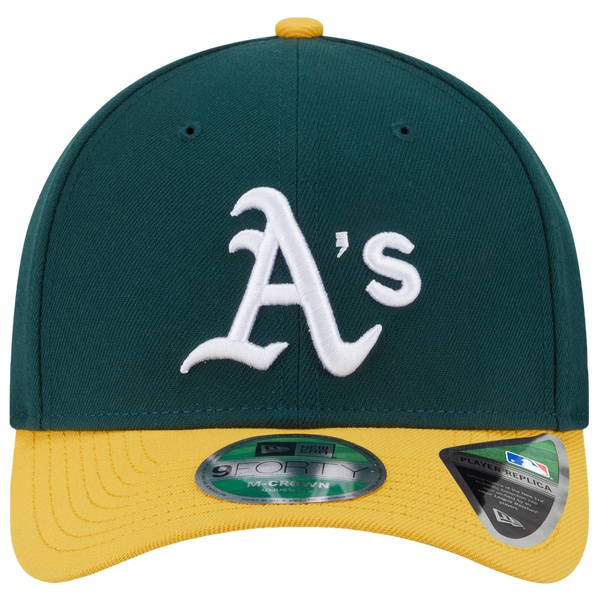 New Era Athletics Player Replica 9FORTY Cap - Men's - Green/Yellow - Image 2