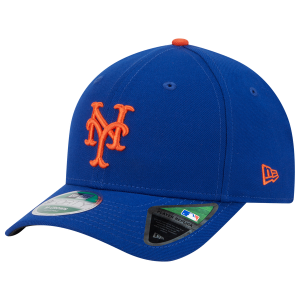 New Era Mets Player Replica 9FORTY Cap - Men's - Blue/Orange