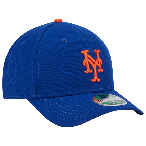 New Era Mets Player Replica 9FORTY Cap - Men's - Blue/Orange - Image 3