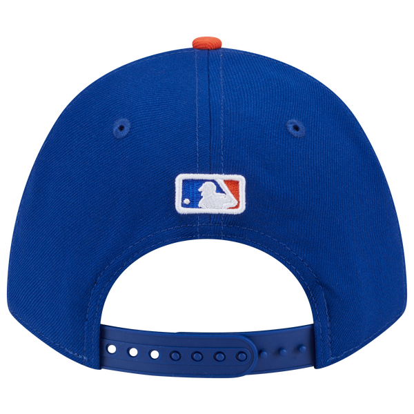 New Era Mets Player Replica 9FORTY Cap - Men's - Blue/Orange - Image 6