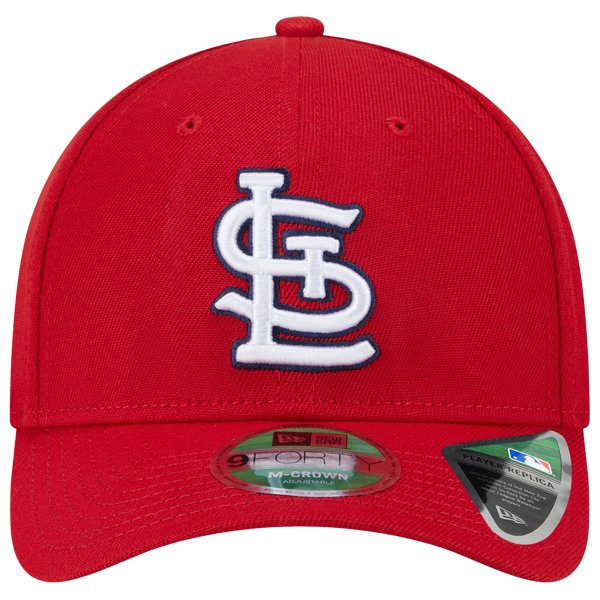 New Era Cardinals Player Replica 9FORTY Cap - Men's - White/Red - Image 2