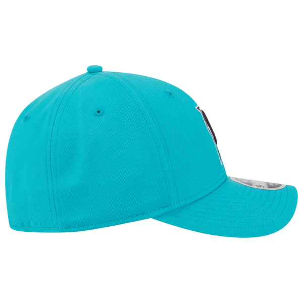 New Era Marlins Cooperstown Player Replica 9FORTY Cap - Men's - Teal/Black - Image 5