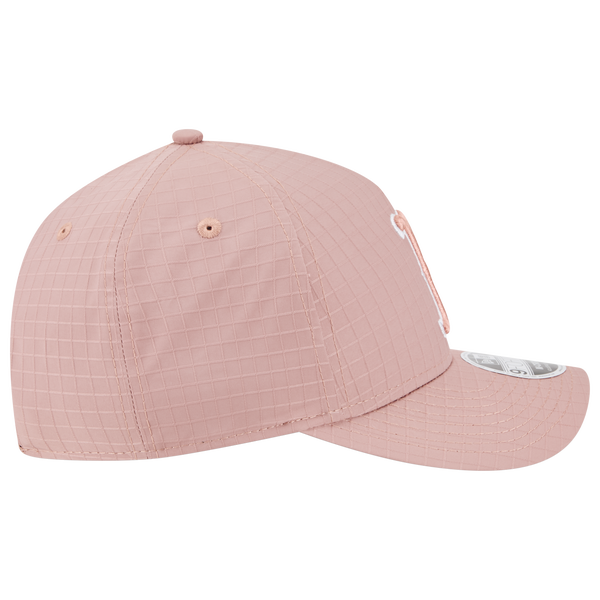 New Era Red Sox 940 A Frame Ripstop Cap - Men's - Pink/Pink - Image 4