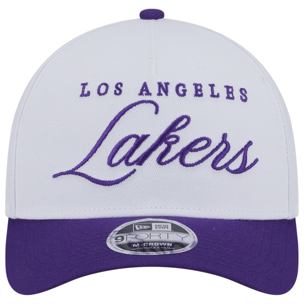New Era Lakers 9Forty AF 25 NBA Cap - Adult - White/Purple - Image 2