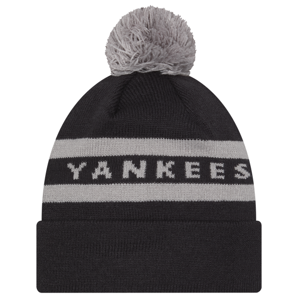 New Era Yankees Wordmark 2T Pomknit - Adult - Navy/Grey - Image 3