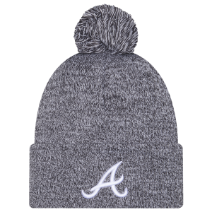 New Era Braves Marl Pom Knit - Adult - Navy