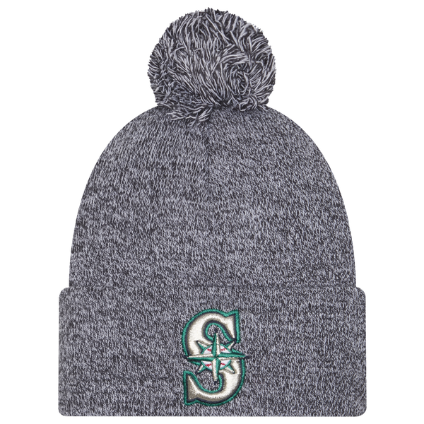 New Era Mariners Marl Pom Knit - Adult - Navy