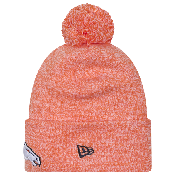 New Era Broncos Marl Pom Knit - Adult - Navy - Image 2