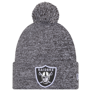 New Era Raiders Marl Pom Knit - Adult - Black
