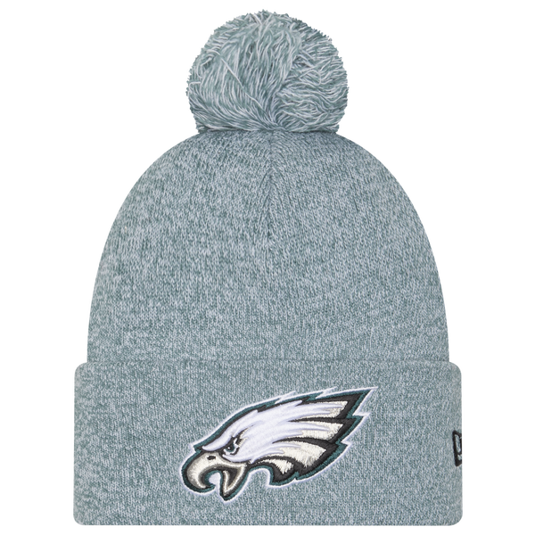 New Era Eagles Marl Pom Knit - Adult - Green