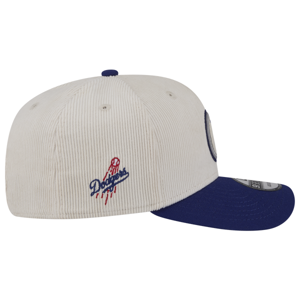 New Era Dodgers 9Seventy Cord Loyal Cap - Adult - Navy/White - Image 4