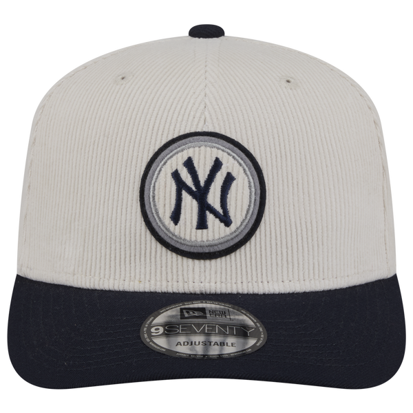 New Era Yankees 9Seventy Cord Loyal Cap - Adult - White/Navy - Image 2
