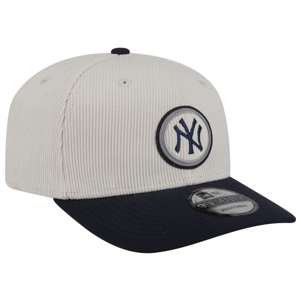 New Era Yankees 9Seventy Cord Loyal Cap - Adult - White/Navy - Image 3