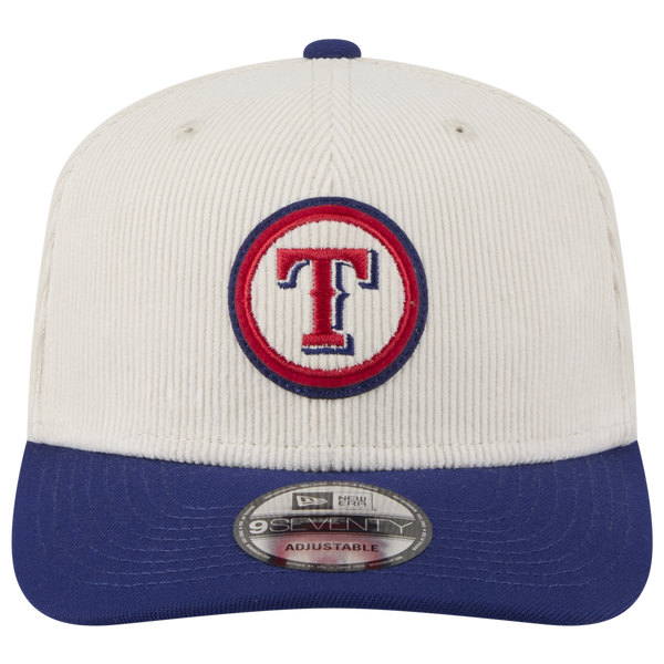 New Era Rangers 9Seventy Cord Loyal Cap - Adult - Navy/White - Image 2