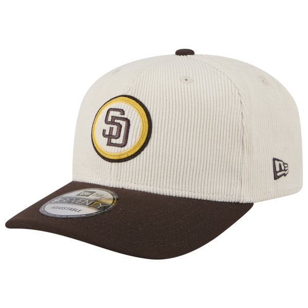 New Era Padres 9Seventy Cord Loyal Cap - Adult - White/Brown